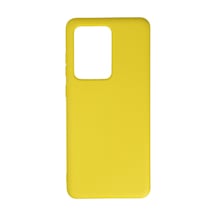Samsung Galaxy Uyumlu S20 Ultra Kılıf Nano İçi Kadife Silikon - Sarı Bz8683140254018