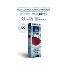 Musk Kf94 Kore Tipi Ffp2 Maske Bordo Renk 10 Adet