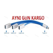 Type C To Usb 3.0 Çoklayıcı 3 Port Hub 4346A 3.1 Adaptör Çevirici