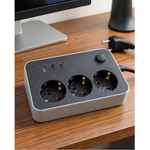 Çoklu Priz Usb Ve Type C Çıkışlı Ftr02çoklupriz-3 0