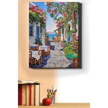 Webstyle Sayılarla Boyama Seti Kasnaklı Çiçekli Sokak Manzarası 60 X 75 Cm