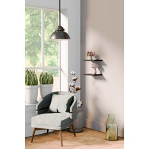 Yankı-BYEG 20 cm 2li Mat Siyah Mdf Duvar Rafı Gizli Bağlantı Çiçeklik