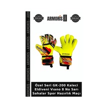 Özel Seri Gk-200 Kaleci Eldiveni Vıano 8 No Sarı Sahalar Spor Hazırlık Maçı