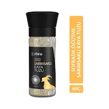 Efsina Sarımsaklı Öğütme Kaya Tuzu Cam Tuzluk 80 G
