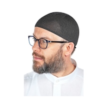 Lüks Çelik Örme Namaz Takkesi Siyah 1 Adet