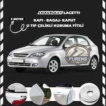 Chavrolet Lacetti Oto Araç Kapı Koruma Fitili 5 Metre Parlak Beyaz Renk