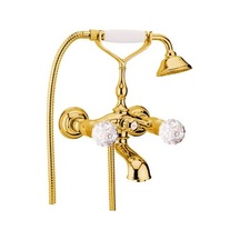 İtalyan Webert Karenina Banyo Bataryasi Altın-swarovsky Taşli-el Duşu Seti , Askisi Dahi L Krom