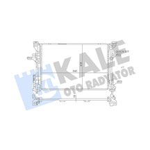 Kale 363850 Motor Su Radyatoru Mercedes W176 W246 C117 X117 X156 A2465001203