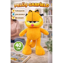 Garfield Peluş Oyuncak 40 Cm Hediyelik Uykucu Uyku Arkadaşı Sarı