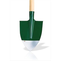 Uzun Saplı 140 Cm Sivri Uçlu Çelik Bel Küreği 2 Mm Kalınlık 30 Cm Kürek Boyu