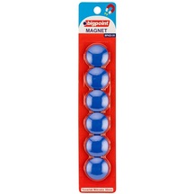 Bigpoint Magnet 30mm Mıknatıs Mavi 6'lı Blister 12'li Kutu