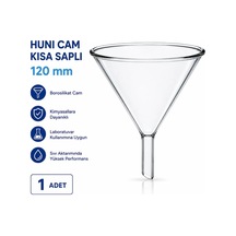 Huni Cam Kısa Saplı 120 Mm - 1 Adet