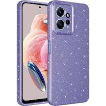 Xiaomi Redmi Note 12 4g Uyumlu Kılıf Kamera Korumalı Simli Lüks Koton Kapak