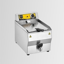 Rem.r110 Tekli Kapaklı Yağ Tahliye Musluklu 8 Lt Elektrikli Fritöz 3200 W