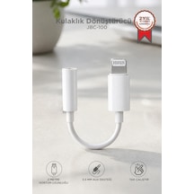 Özel Üretim Kulaklık Dönüştürücü Apple iPhone Uyumlu 7 Aux Jbc100 Beyaz Teknik Parça Kablo Ucu Ses Kablosu