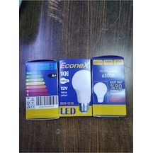 12 Volt Led Ampul 3 Adet Beyaz Işık E27 Led Ampul 10 Watt Yok