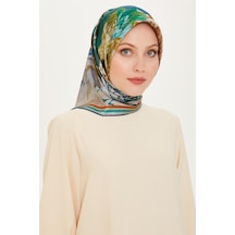 Armine Çiçek Desenli Sura Saf İpek Eşarp 9220d 31 Çok Renkli