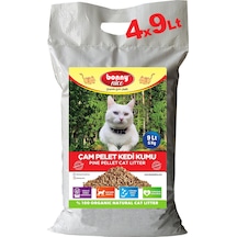 Bonny Nice Doğal Pellet Çam Peleti Kalın Kedi Kumu 4 x 9 L