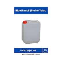 %100 Doğal Saf Temiz Çevre Dostu Sıvı Koku Yapmayan Bioethanol Şömine Yakıtı 5 Litre