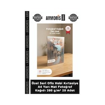 Özel Seri Ofis Hobi Kırtasiye A4 Yarı Mat Fotoğraf Kağıdı 260 G/m² 20 Adet