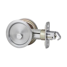 335 26d Rnd Pckt Dr Lck Yuvarlak Yatak/banyo Cep Kapı Kilidi Saten Krom