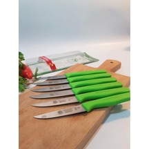 Sürdövbisa 61010 6'lı Meyve Seti Sivri Uç Yeşil Çok Renkli