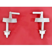 Yapıtaşı Plastik Klozet Kapağı Montaj Vidası Seti -altdan Sıkmalı