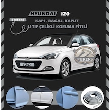 Hyundai İ20 Oto Araç Kapı Koruma Fitili 5metre Parlak Gri Renk