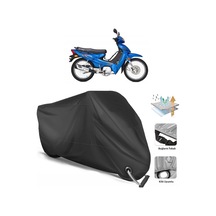 Kymco Activ 110 Motosiklet Branda (Bağlantı, Kilit Uyumlu)-Siyah (457220949)-Arka Çanta Uyumlu Değil-Tokalı