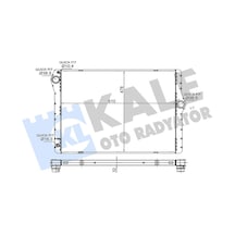 Kale 364495 Motor Su Radyatörü Bmw N63 N74 F01 F02 F03 F04 Otomatik Şanzıman 17117570093 -