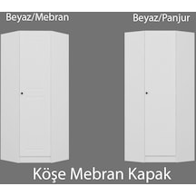Kale Köşe Gövde Mebran Kapak Beyaz/panjur - 190cm
