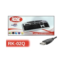 Rose RK-02 Usb Kablolu Multimedya Q Klavye