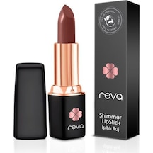 Reva Shimmer Lipstick Clean Formula Ruj Fired Brick