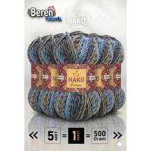 Hercai-5'li Paket Renk : 7247 - 100gr/156m - Hırka, Kazak, Atkı, Bere, Patik İpi