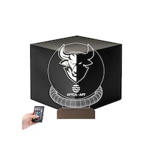 Luvivia Crypto Aptos Apt Coin Kripto Finans 3d Lamba - Masa Gece Lambası Şeffaf