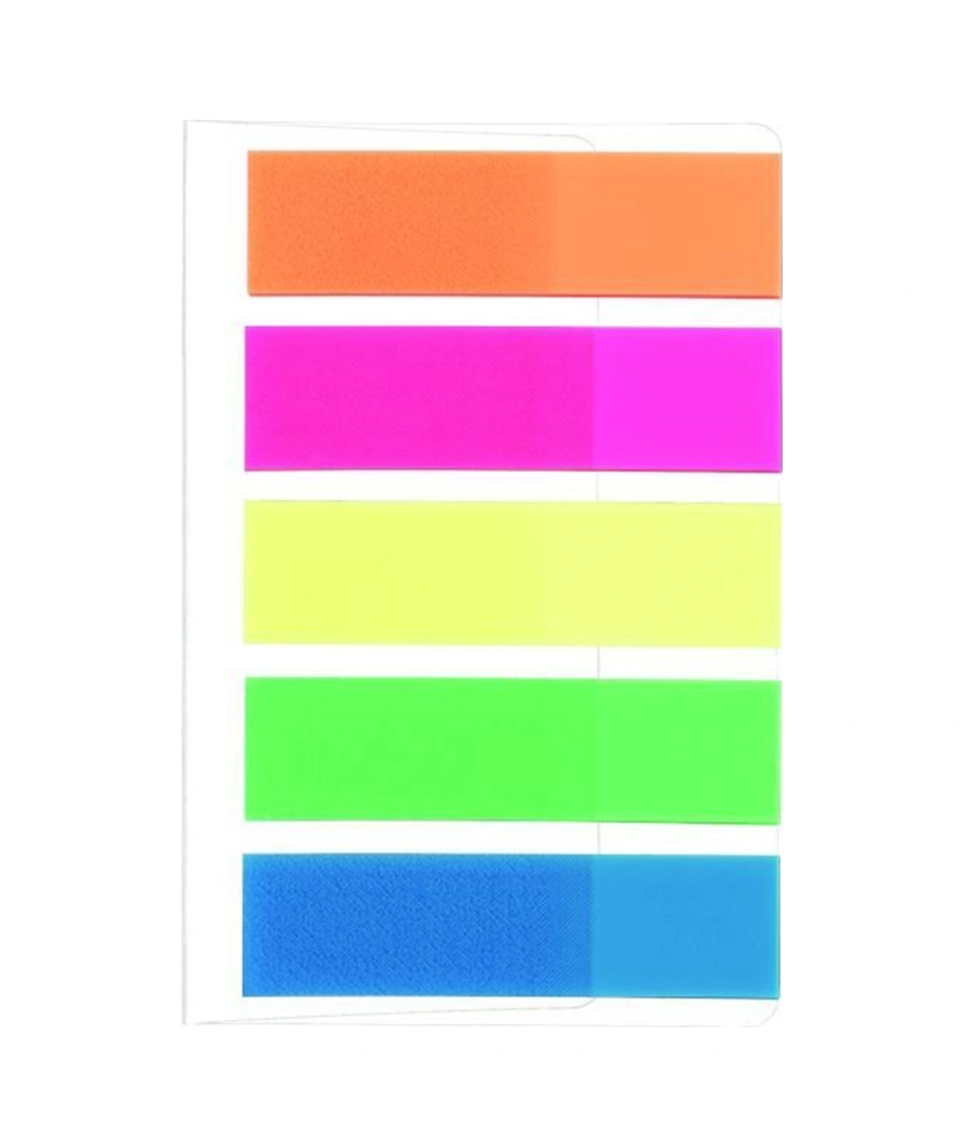 Stickn Indeks 45x12mm Neon 5 Renk Yapışkanlı Film Ayraç 25 Yaprak 4 Paket