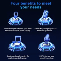 Pazly Springsun Dokunmatik Ekranlı Kulaklık 24h Çalma Süresi Ipx5 Su Geçirmez Şarjlı Spor Kulaklık Bluetooth 5.4