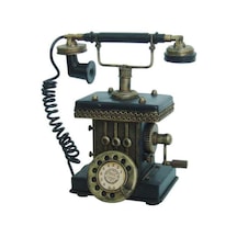 Dekoratif Metal Telefon Kumbaralı Kumbara Biblo Hediyelik