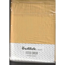 Lastikli Fitted Tek Kişilik Çarşaf Takımı 120 200 Gold