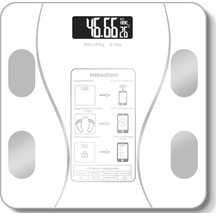 Beyaz Renk Bluetooth Özellikli Akıllı Tartı Beyaz