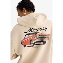 Defacto Ford Motor Company Boxy Fit Kapüşonlu Baskılı Sweatshirt G4392ax25auer37 Ekru-er37 Defacto Ford Motor Company Boxy Fit Kapüşonlu Baskılı Sweatshirt G4392ax25auer37 Ekru-er37