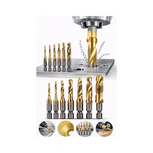 Senbang 1/4 Bits Kendinden Matkap Uçlu Kılavuz Seti M3 M4 M5 M6 M8 M10 Diş Açma Matkap Uçları