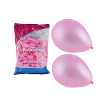 Balonevi Balon Metalik Pembe 100 Lü Çok Renkli