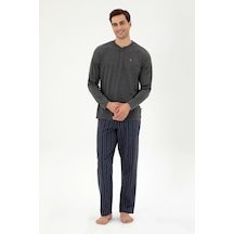 U.s. Polo Assn. Erkek Antrasit Melanj Pijama Takım 50301730-vr081 Antrasit Melanj