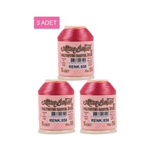 3 Adet Altınbaşak Oya Ve Dantel İpi 20 Gr - Royaleks - No: 858 Çok Renkli
