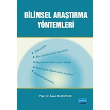 Bilimsel Araştırma Yöntemleri  - İsmet Daşdemir  - Nobel Akademik Yayıncılık