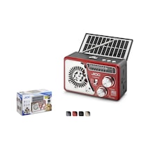 Jıoc H532uts Nostaljik Fm Radyo Usb Tf Solar Şarjlı El Fenerli Kamp Hoparlörü