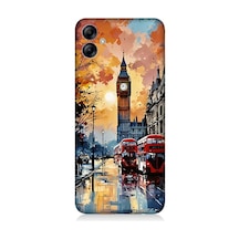 Samsung Galaxy A04e Uyumlu Londra Sokakları Desenli Silikon Kılıf