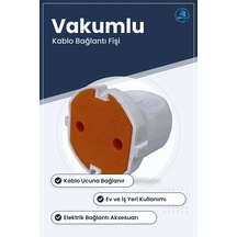 Dişi Fiş Mimoza Vakumlu Elektrik Tesisat Malzemesi Ev Kablo Bağla