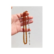 Erkek Hediyelik Su Yeşili Sıkma Kehribar Tesbih 7x11 Mm Kesme Model Gümüş Kaplama Püskül Ahşap Kutulu Usta İşçilik Şık Tasarım Yeşil - 903303199 Yeşil - 903303199 Yeşil